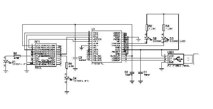 schematics FT232 by Martin Hug