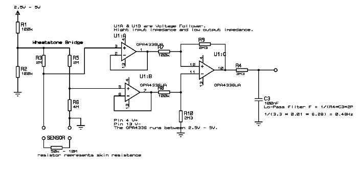 diagrama elctrica con Wheatstone Bridge